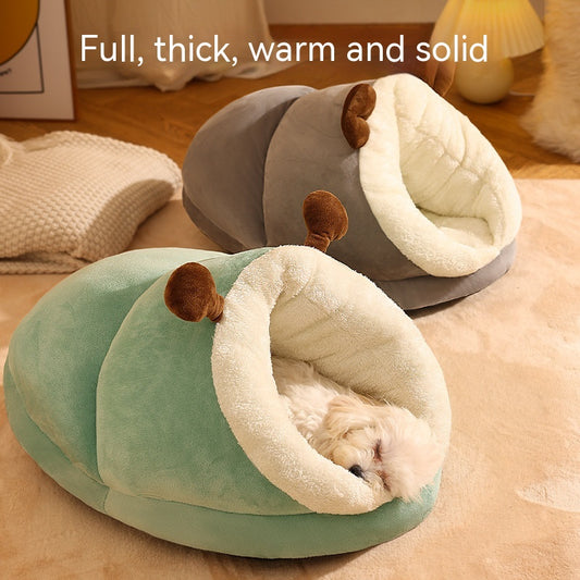 Winter Cozy Pet Bed