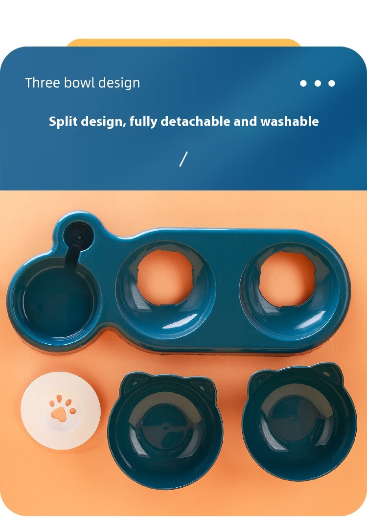 Double Raised Neck Pet Bowl