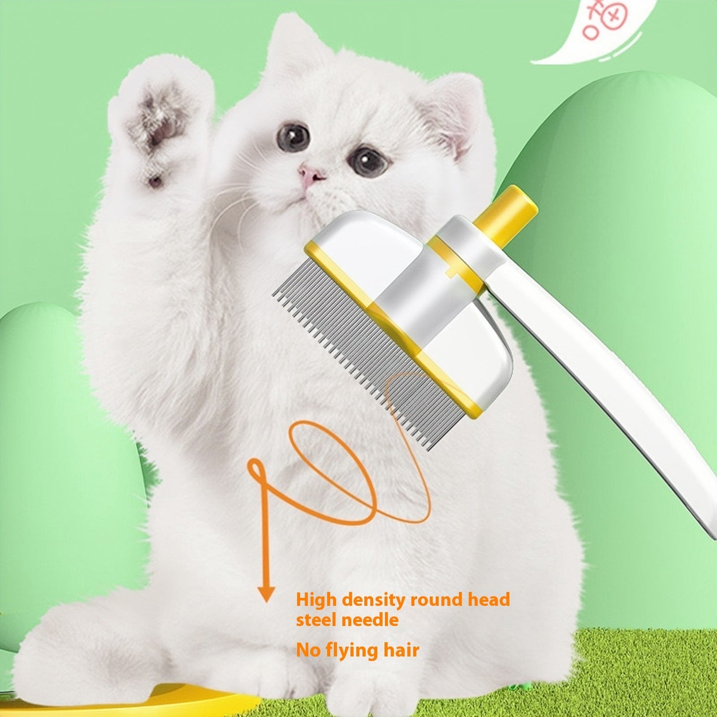 Self-Cleaning Grooming Brush