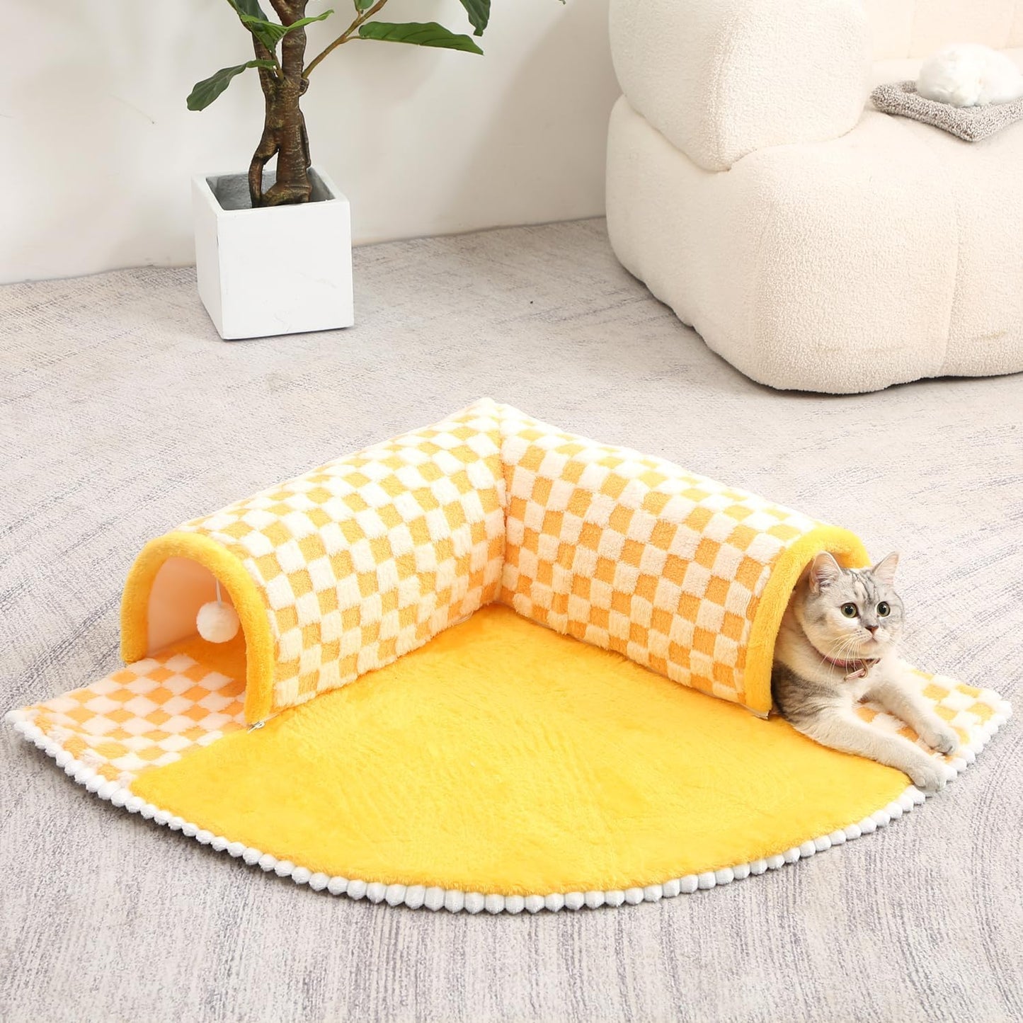 2-in-1 Dog & Cat Bed Tunnel
