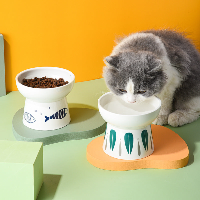 Ceramic Non‑Slip Elevated Pet Bow