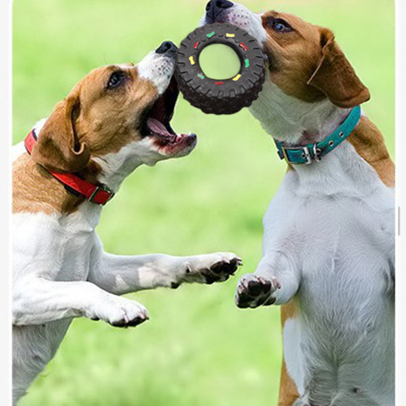 Small Tire Squeaky Dog Toy